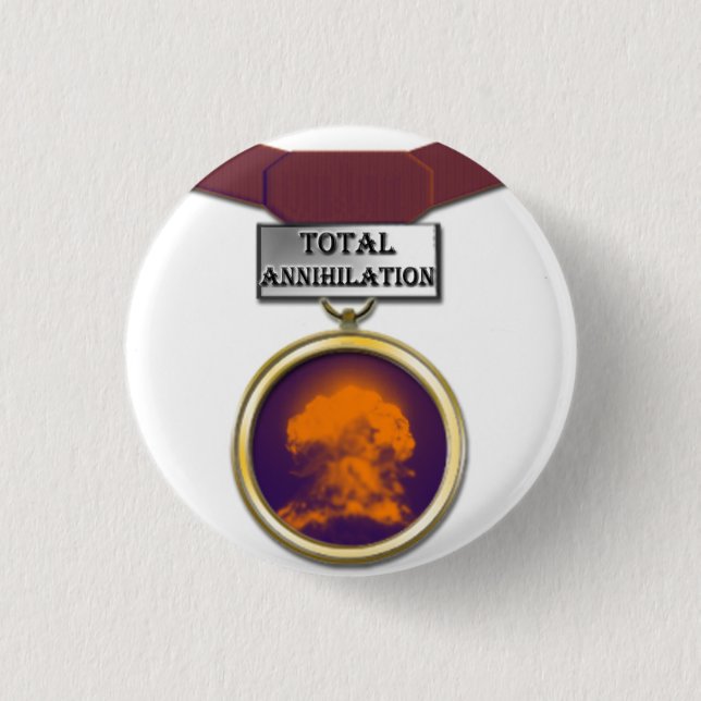 Gesamtvernichtungsmedaillenknopf Button (Vorderseite)