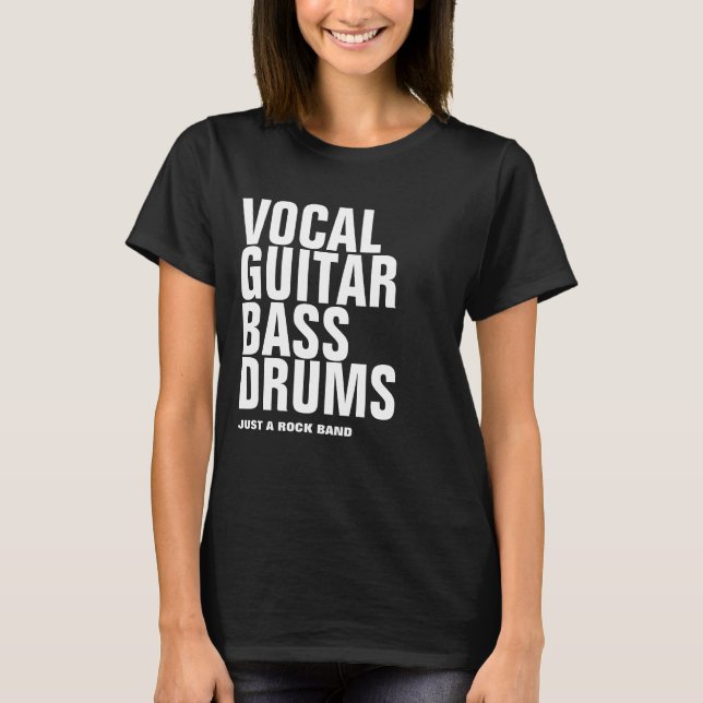 Gesang, Gitarre, Bass, Schlagzeug.. Rock. T-Shirt (Vorderseite)