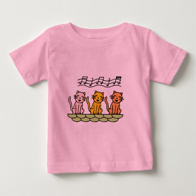 Gesang-Katzen T-Shirts und Geschenke (Vorderseite)