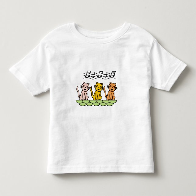 Gesang-Katzen T-Shirts und Geschenke (Vorderseite)