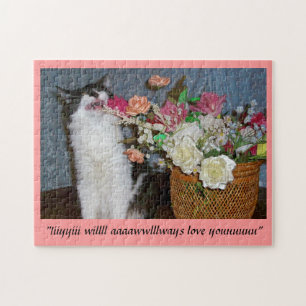 Gesang-Miezekatze Valenpuzzle!