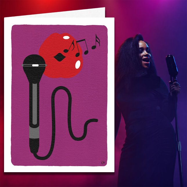 Gesang Stimme glücklich Geburtstag Karte (Von Creator hochgeladen)