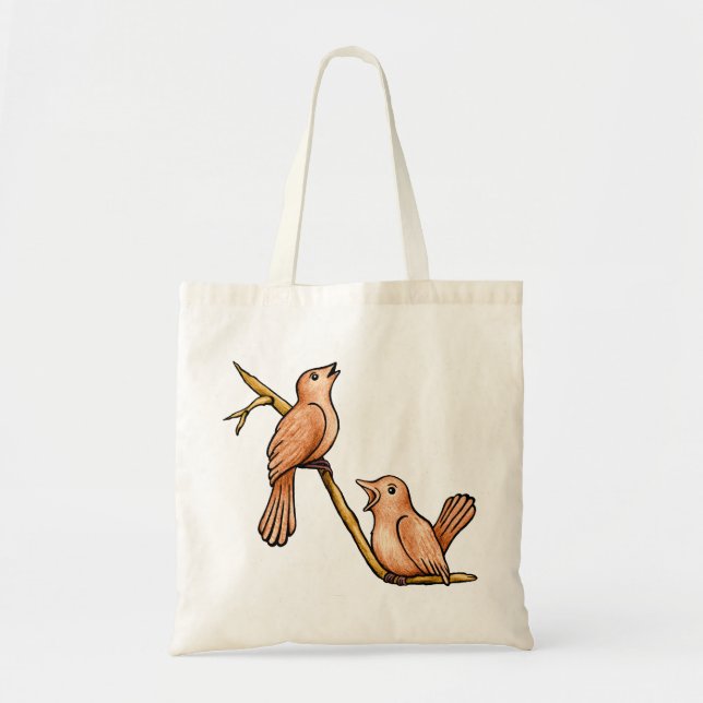 Gesang-Vögel Taschen-Tasche Tragetasche (Vorne)