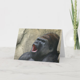 Gesanggorilla-Grußkarte Karte