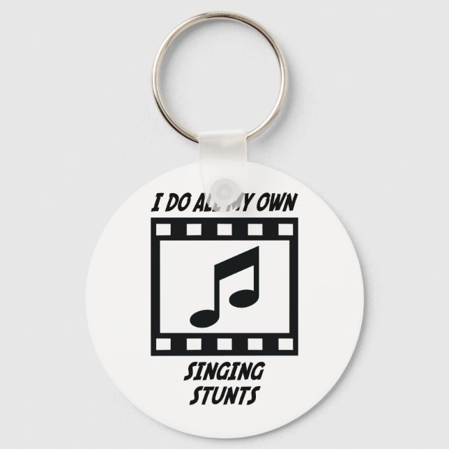 Gesangsstunts Schlüsselanhänger (Vorderseite)