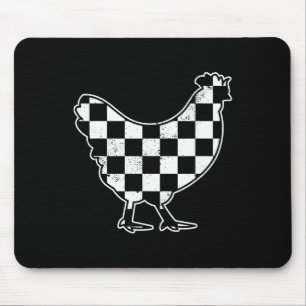 Geschachertes Hühnerbauer Hühner-Rennwagen Jungen  Mousepad
