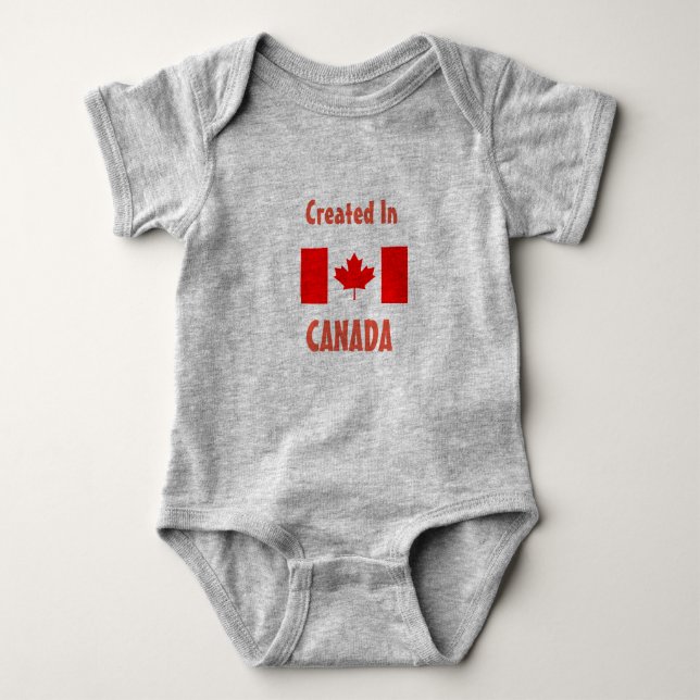 Geschaffen in Kanada - Baby-Einteiler Baby Strampler (Vorderseite)
