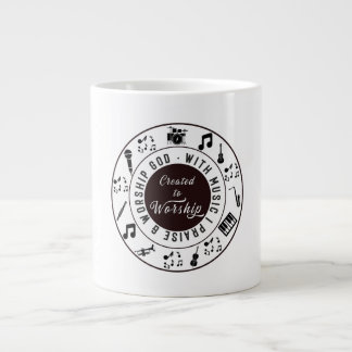 Geschaffen um anzubeten Jumbo-Tasse