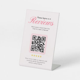 Geschäft 5-Sterne-Bewertung QR-Code Geschäft Tisch Sockelschild