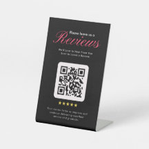 Geschäft 5-Sterne-Bewertungs-QR-Code Geschäft Tisc