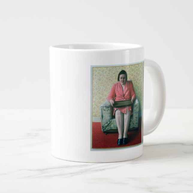 Geschäft beschmutzte 1977 Jumbo-Tasse (Vorderseite Rechts)