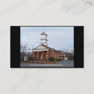 GESCHÄFT CARD-BOONVILLE VEREINIGTES METHODISTENch Visitenkarte