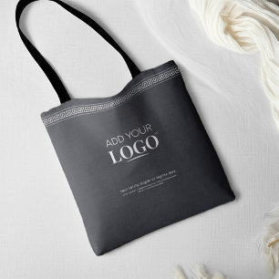Geschäft Logo QR Code Schwarze Luxus-Boutique Tasche