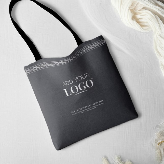 Geschäft Logo QR Code Schwarze Luxus-Boutique Tasche (Von Creator hochgeladen)