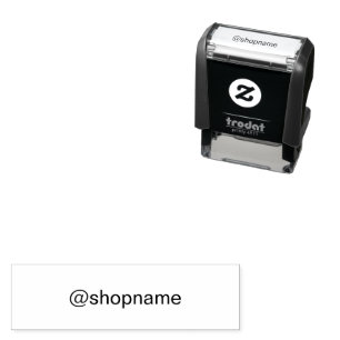 Geschäft @ Social Media Handle für Online-Shop Permastempel