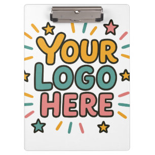 Geschäft, Unternehmen, Werbung Ihr Logo hier Klemmbrett