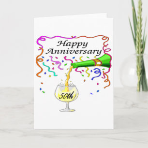 Geschäfte zum 50. Hochzeitstag Karte