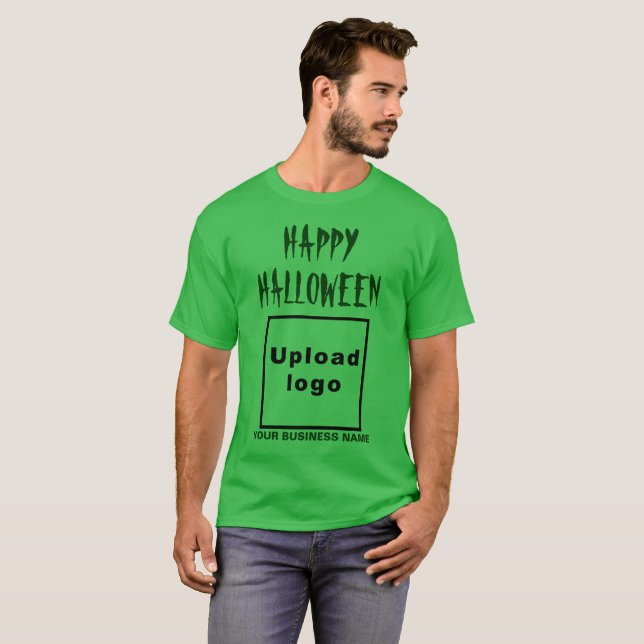 geschäftliche Halloween-Begrüßung auf Kleeblatt Gr T-Shirt (Vorne ganz)