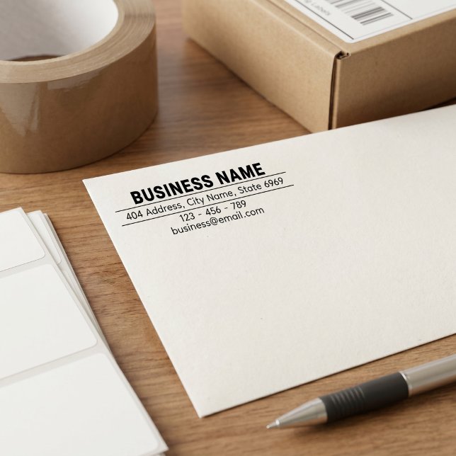 Geschäftliche Rücksendeadresse | Professionelles m Permastempel (Von Creator hochgeladen)