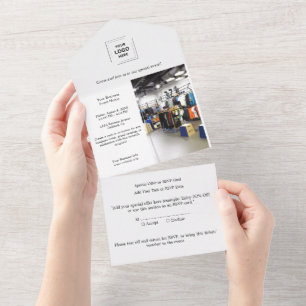 Geschäftliche Veranstaltung Minimalistisches pro All In One Einladung