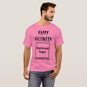 geschäftliches Halloween-Gruß auf rosa T - Shirt