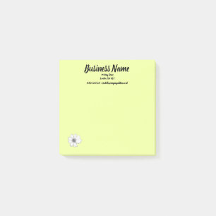 Geschäftliches Marketing personalisiert grüne Post-it Klebezettel