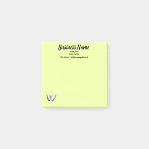 Geschäftliches Marketing personalisiert grüne Post-it Klebezettel