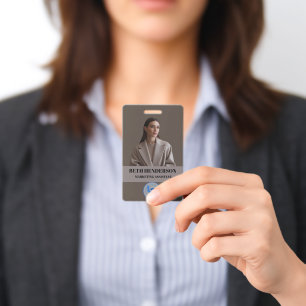 Geschäfts-Ausweis Modernes Mitarbeiterfoto Ausweis