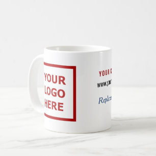 Geschäfts-Branding-Promotion-Logo-Slogan-Website Kaffeetasse