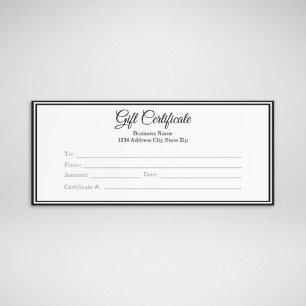 Geschäfts-Geschenkgutschein - Geschenk-Feiertagsbe