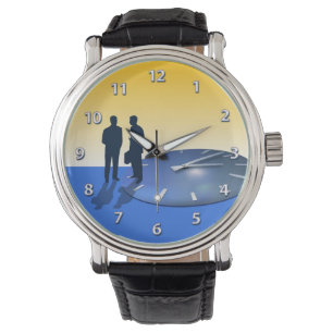 Geschäfts-Gespräch Armbanduhr