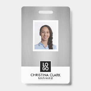 Geschäfts-ID Mitarbeiter Foto Logo Namensschild Si Ausweis
