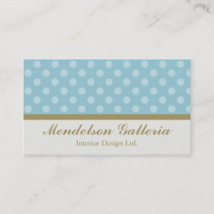 Geschäfts-Karte Deco Dots Blue Design Company Visitenkarte