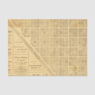 Geschäfts-Karte von San Francisco Seidenpapier