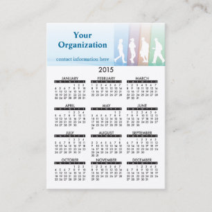 Geschäfts-Karten-Kalender-grundlegende Bildung Visitenkarte