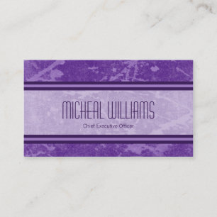 Geschäfts-Karten Purple Modern CEO Company Visitenkarte
