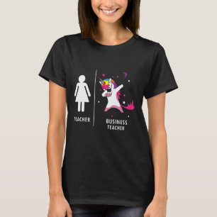 Geschäfts-Lehrer-Einhorn, das lustiges Geschenk T-Shirt