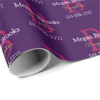 Geschäfts-Promo, Name, Monogramm und Titel auf Lil