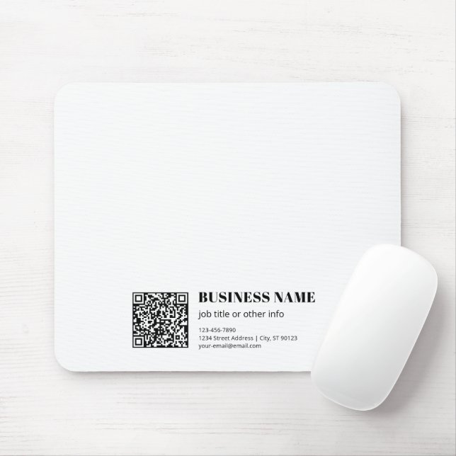 Geschäfts-QR-Code & editierbarer retro-moderner Te Mousepad (Mit Mouse)