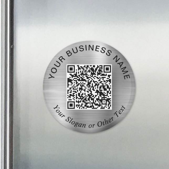 Geschäfts-QR-Code Silber-Promotion Magnet (Business QR Code Silver Promotional Magnet)