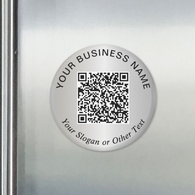 Geschäfts-QR-Code Silber-Promotion Magnet (Business QR Code Silver Promotional Magnet)