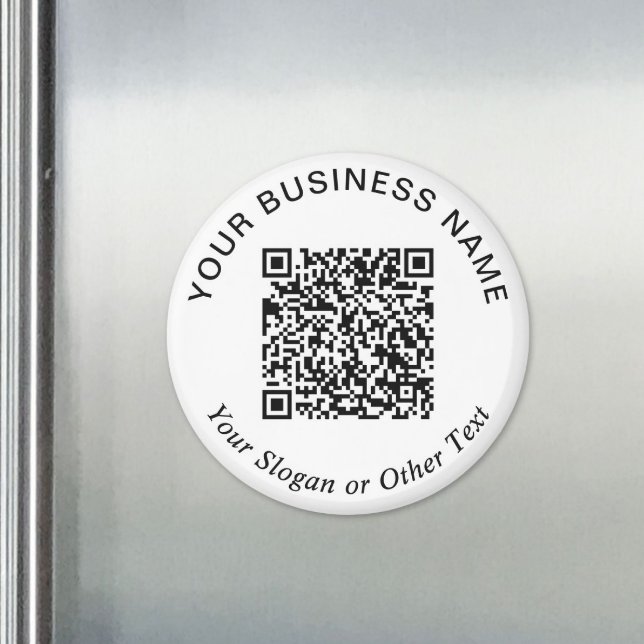 Geschäfts-QR-Code Weiße Werbeartikel Magnet (Business QR Code White Promotional Magnet)