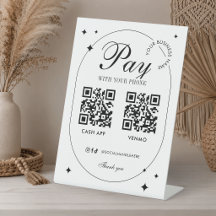 Geschäfts-Scan-to-Pay 2 QR-Codes trendy minimalist