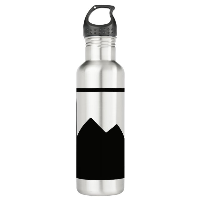 Geschäfts-Waren Pexagon Wasser-Flasche Edelstahlflasche (Vorderseite)