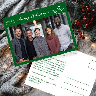 Geschäfts-Weihnachten-Schlicht-Taube INDIVIDUELLES Postkarte