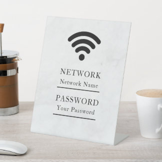Geschäfts-Wifi modernes Netzwerk Sockelschild