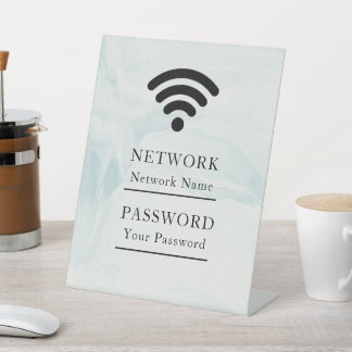 Geschäfts-Wifi modernes Netzwerk Sockelschild