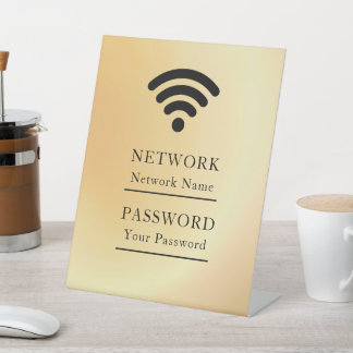 Geschäfts-Wifi modernes Netzwerk Sockelschild