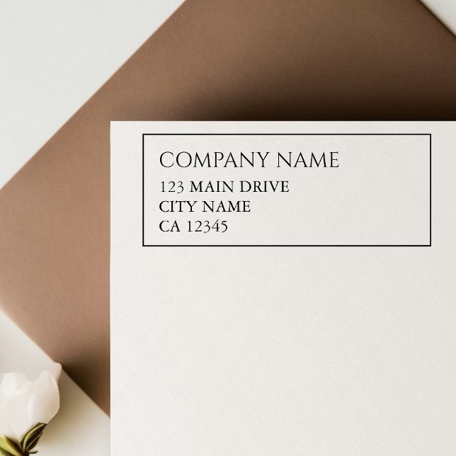 Geschäftsadresse Berufliche Unternehmensgrenze Gummistempel (Von Creator hochgeladen)