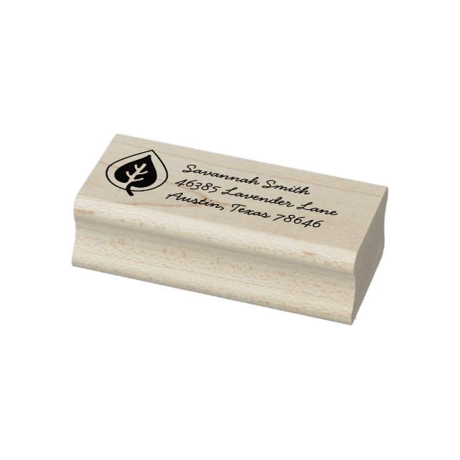 Geschäftsadresse des Logos "Essential Oil Drop and Gummistempel (Stempel)